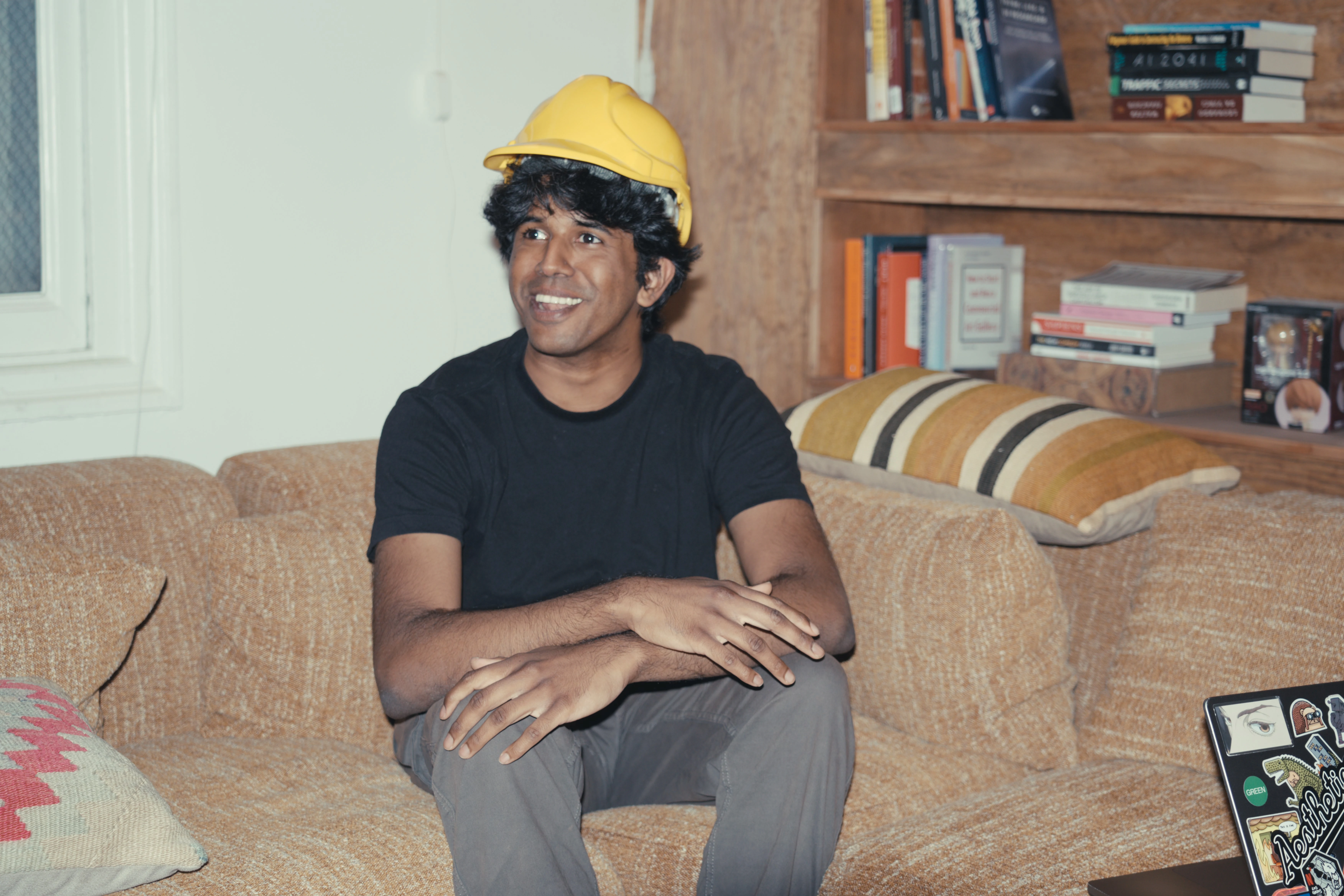 Subby dressed as Bob the Builder